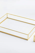 4 Parça Pirinç Gold Nişan Takımı Damat Kahvesi Sunum Tepsisi Yüzük Kutusu - 5