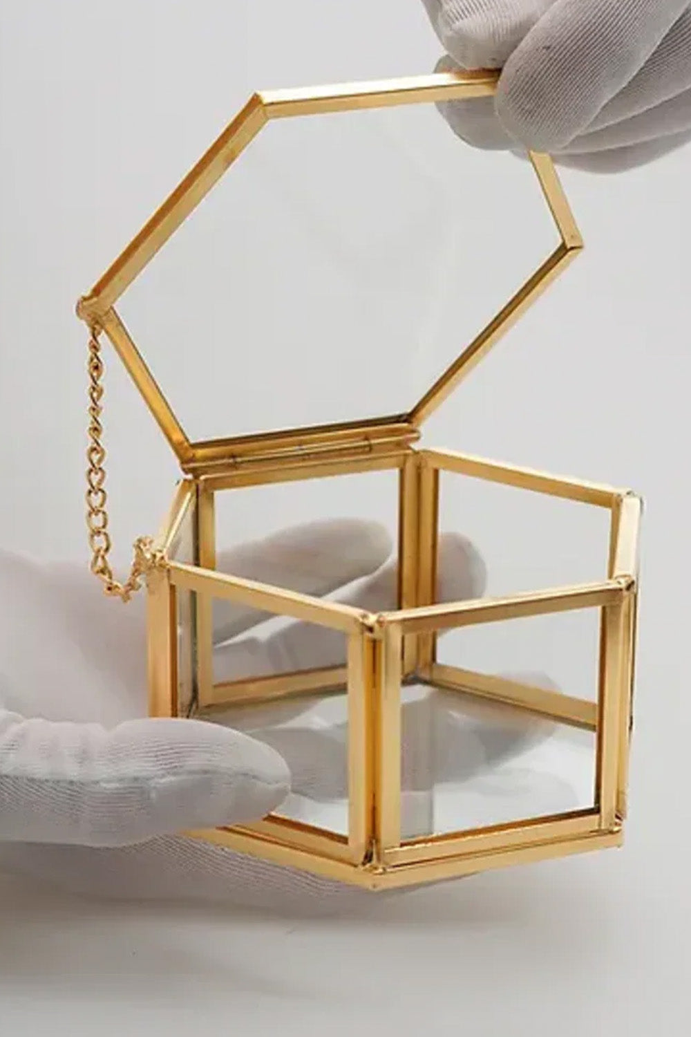 Pirinç Gold Takı Aksesuar Yüzük Kutusu 20x10x6cm - 4