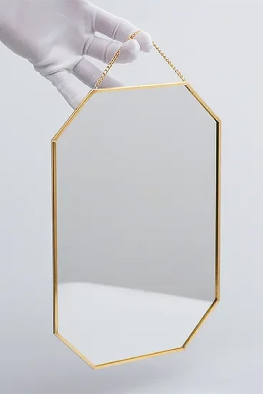 Pirinç Gold Duvar Askılı Ayna 30x20cm - 1