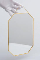 Pirinç Gold Duvar Askılı Ayna 30x20cm - 1