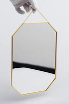 Pirinç Gold Duvar Askılı Ayna 30x20cm - 3