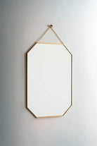 Pirinç Gold Duvar Askılı Ayna 35x25cm - 0