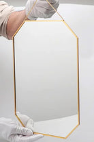 Pirinç Gold Duvar Askılı Ayna 35x25cm - 1