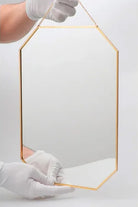 Pirinç Gold Duvar Askılı Ayna 35x25cm - 2