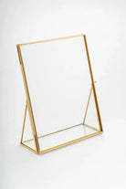 Pirinç Gold Kapaklı Cam Masaüstü Fotoğraf Çerçevesi 25x20cm - 0