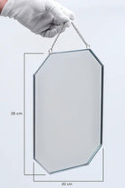 Gümüş Duvar Askılı Ayna 30x20cm - 2