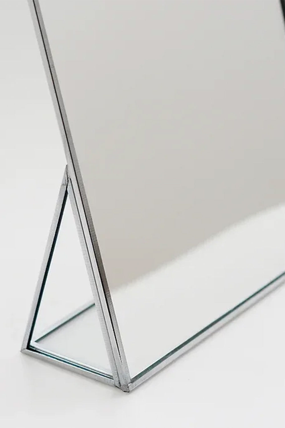 Gümüş Masaüstü Makyaj Aynası 30x20cm - 3