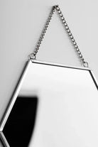 Gümüş Altıgen Duvar Askılı Ayna 20x18cm - 3