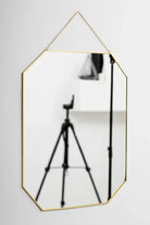 Pirinç Gold Duvar Askılı Ayna 50x40cm - 4