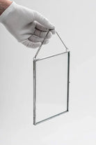 6 Parça Dikey Gümüş Duvar Askılı Cam Fotoğraf Çerçeve Takımı - 1