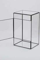 25x12x15cm | Cam Fanus | Geometrik Teraryum | Çikolata Kutusu | Siyah - 3