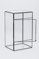 25x12x15cm | Cam Fanus | Geometrik Teraryum | Çikolata Kutusu | Siyah - 4