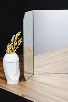 Makyaj Aynası | Masaüstü | Büyük | 100x45 Cm | Gümüş - 0