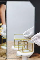 Makyaj Aynası | Masaüstü | Büyük | 100x45 Cm | Gümüş - 2