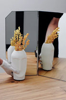 Makyaj Aynası | Masaüstü | Büyük | 100x45 Cm | Gümüş - 4