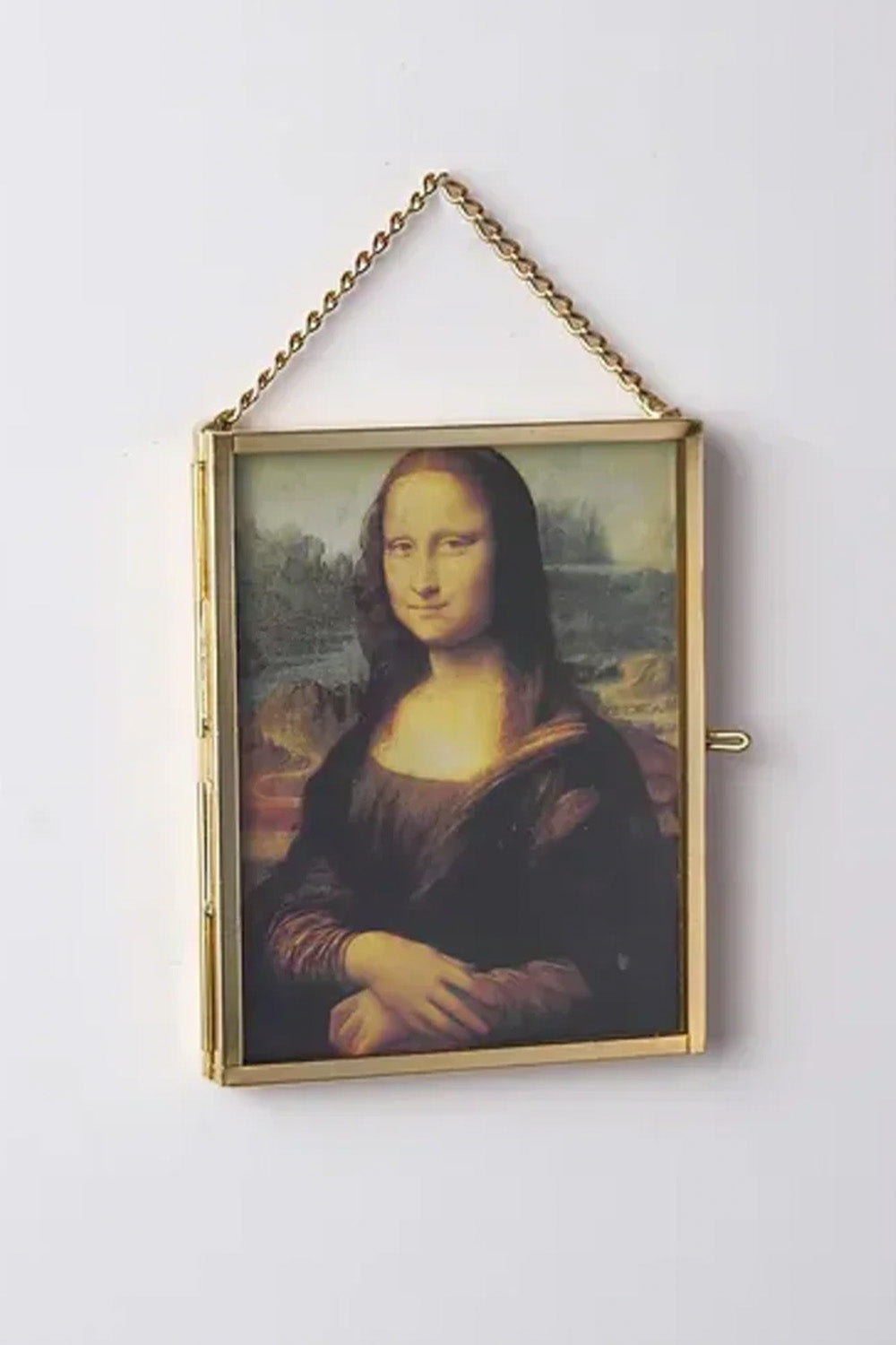 Pirinç Çerçeve Cam Mini Sanat Eserleri 10x8cm - 1