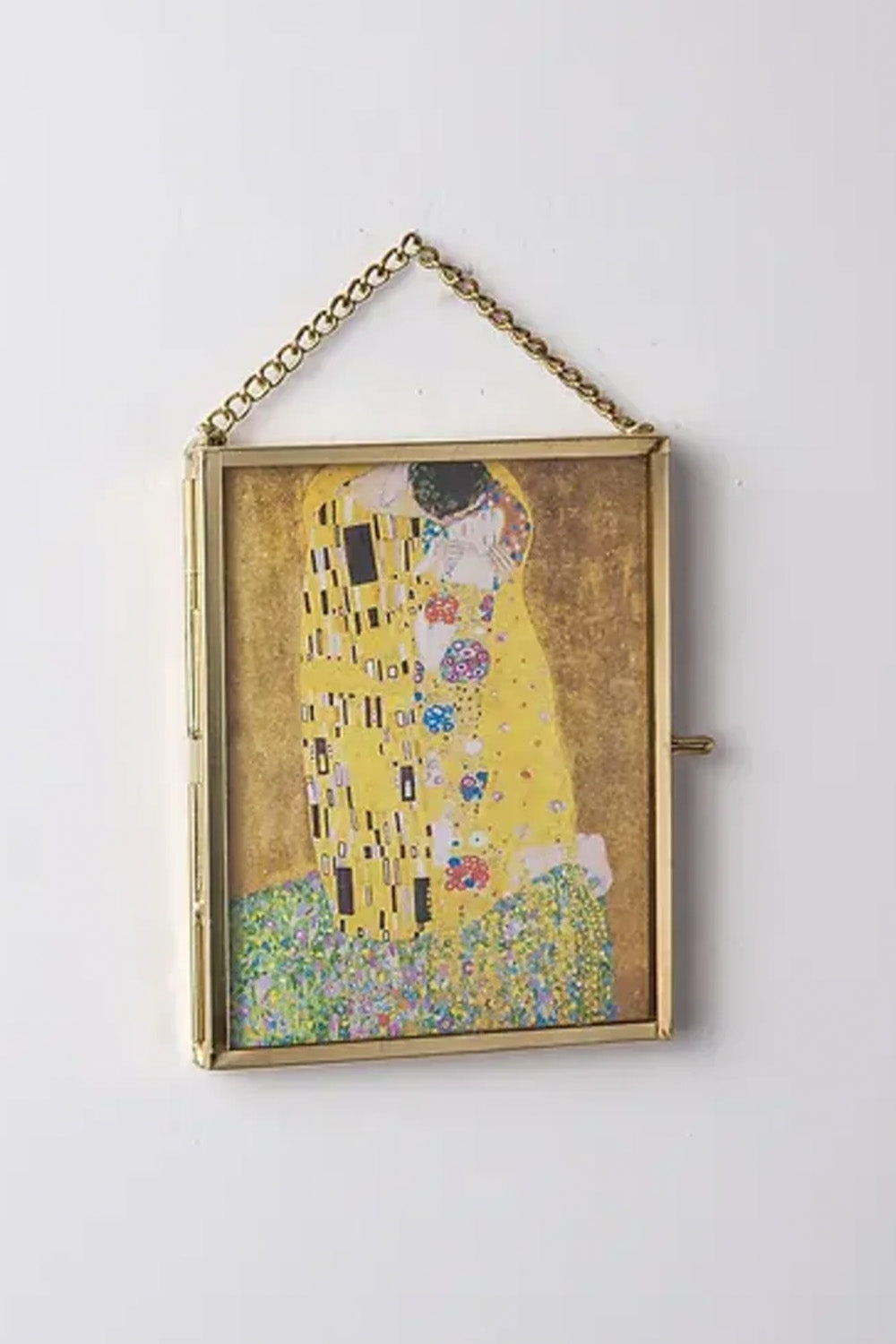 Pirinç Çerçeve Cam Mini Sanat Eserleri 10x8cm - 2