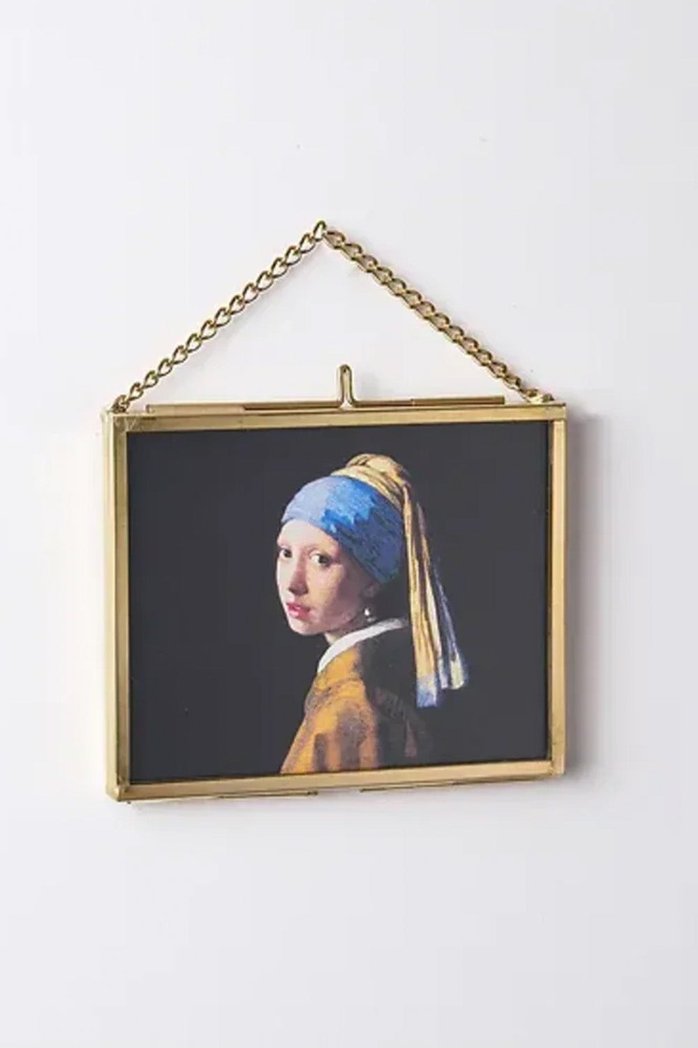 Pirinç Çerçeve Cam Mini Sanat Eserleri 10x8cm - 3