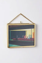 Pirinç Çerçeve Cam Mini Sanat Eserleri 10x8cm - 4