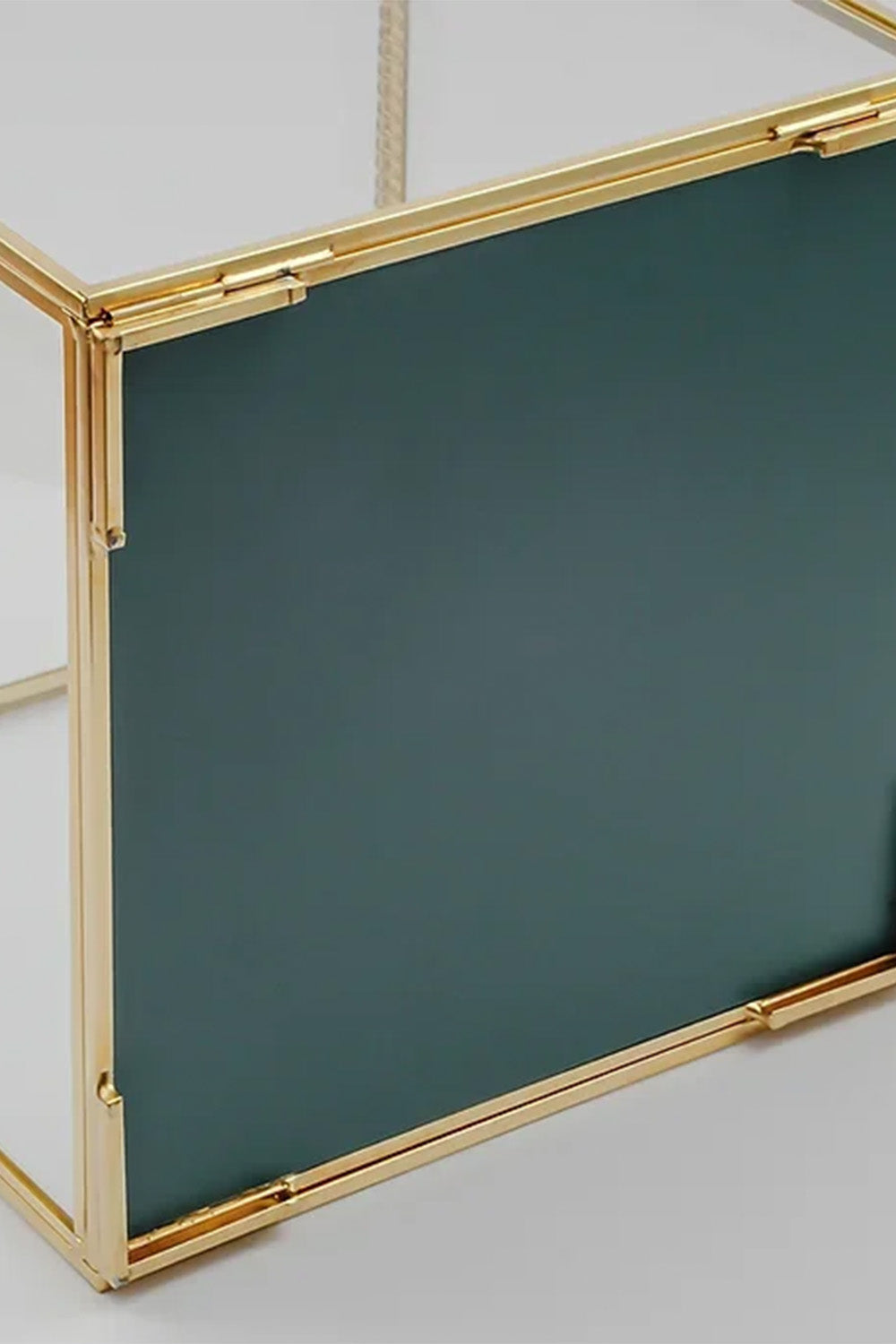 Pirinç Cam Kutu Duvar Askı Aparatlı Vitrin Ve Masaüstü 20x20x20cm - 5