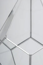 Gümüş Geometrik Teraryum Cam Fanus Takı Aksesuar Çikolata Kutusu 31x22x22cm - 3