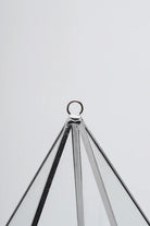 Gümüş Geometrik Teraryum Cam Fanus Takı Aksesuar Çikolata Kutusu 31x22x22cm - 4