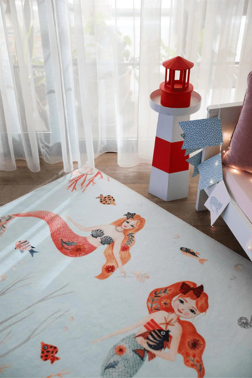 Nerida's Treasure Makinede Yıkanabilir Non-Toksik Çocuk Odası Halısı - 2