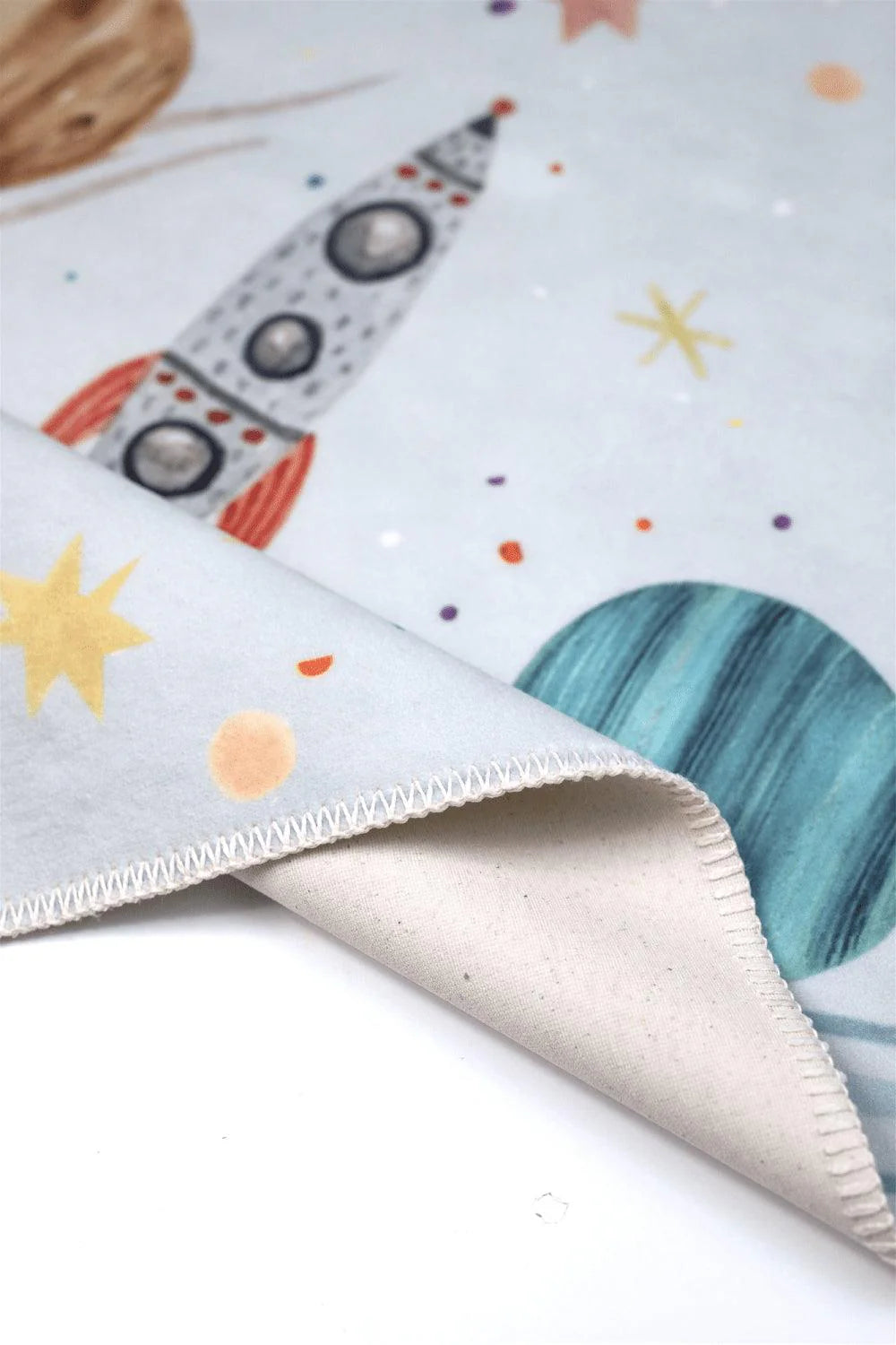 Give Me Some Space Makinede Yıkanabilir Non-Toksik Çocuk Odası Halısı - 3