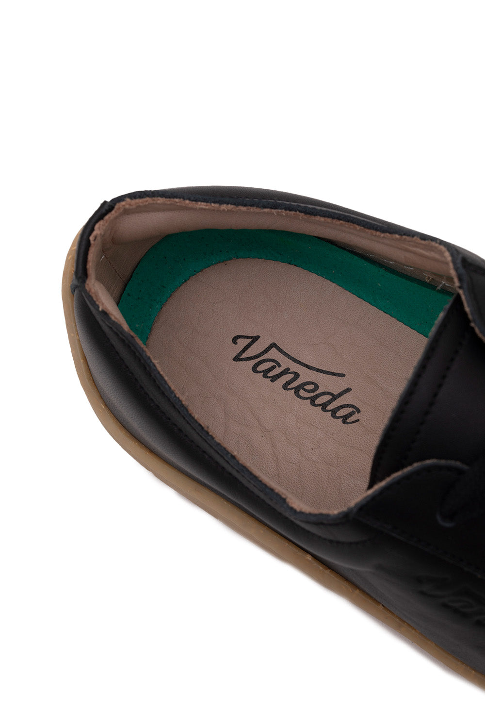 1383 V Barefoot Comfort Deri Kadın Ayakkabı Siyah - 3