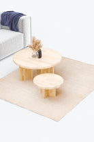 Masif Ahşap Yuvarlak Orta Sehpa - 9