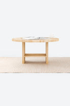 Masif Ahşap Yuvarlak Orta Sehpa - 5