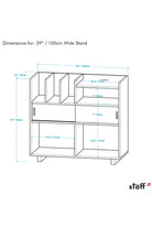 Masif Ahşap Plak Çalar Standı - 6