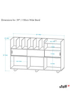 Masif Ahşap Plak Çalar Standı - 7
