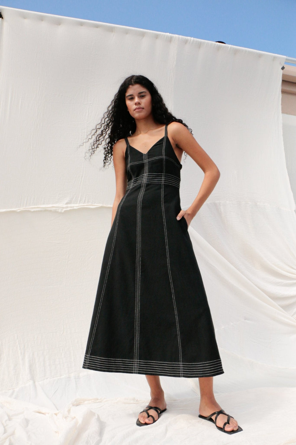 Eva Maxi Dress Black - 0