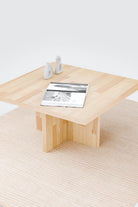 Masif Ahşap Kare Orta Sehpa - 1