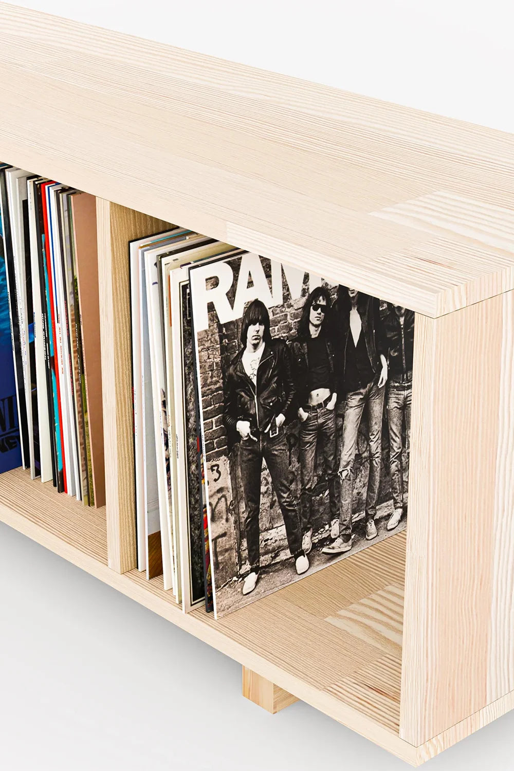 Masif Ahşap Açık Raf Ünitesi & Kitaplık - 4