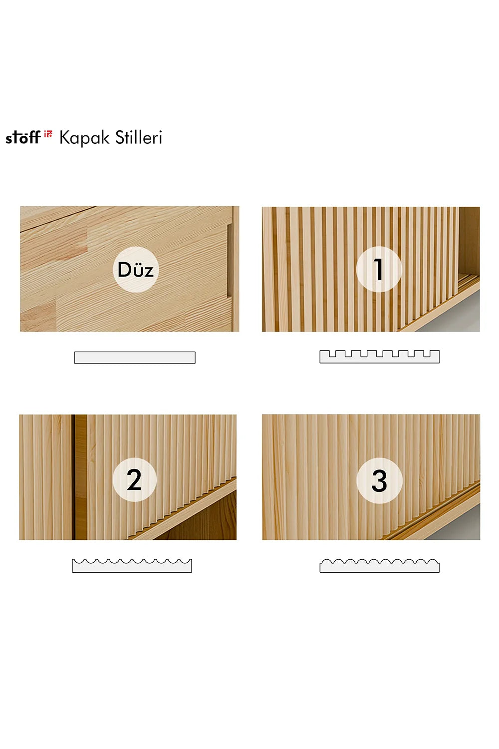 Masif Ahşap Açık Bölmeli Konsol - 2