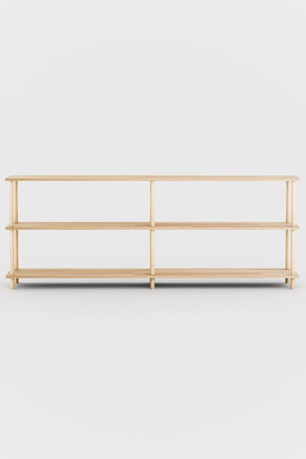 Masif Ahşap 3 Raflı Kitaplık - 1