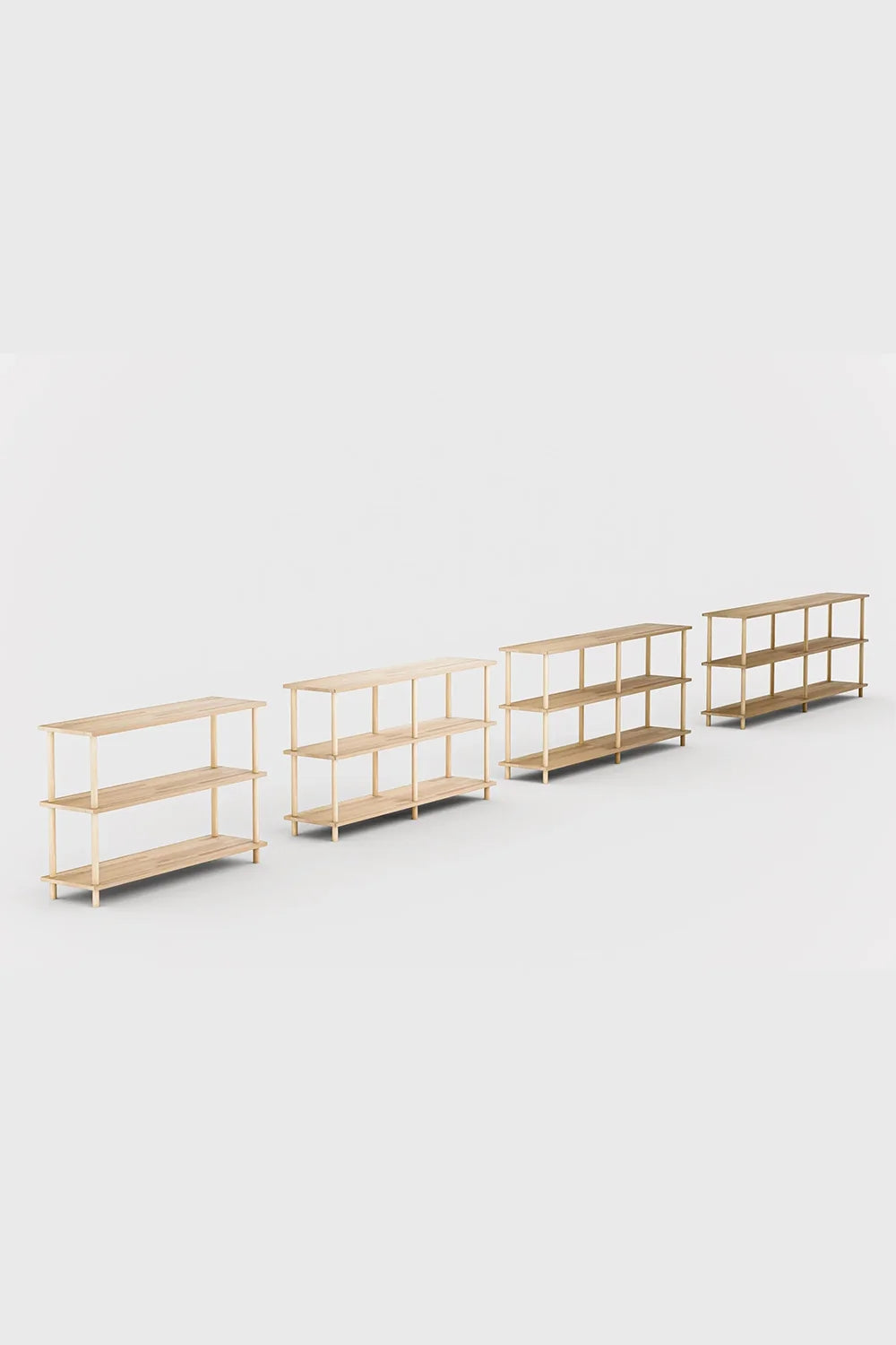 Masif Ahşap 3 Raflı Kitaplık - 3