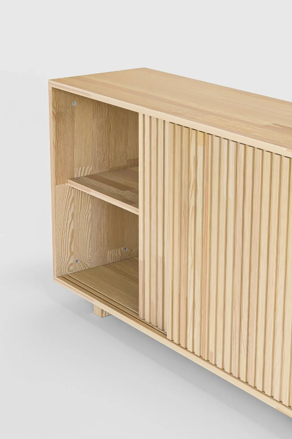 Masif Ahşap Yarı Açık Büfe - 5