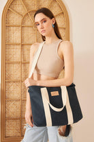 Yaga Large Tote Bag - Lacivert - 0