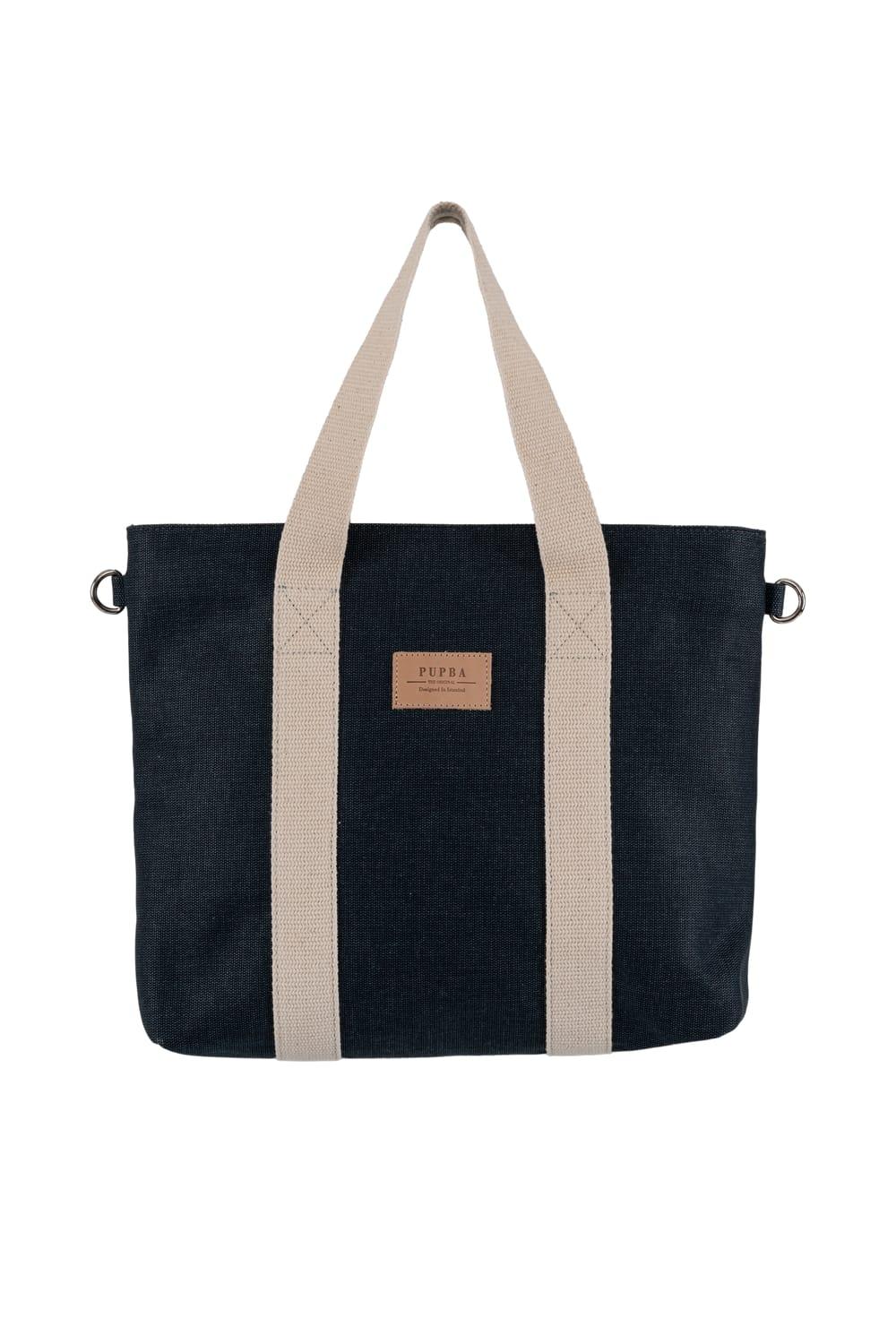 Yaga Large Tote Bag - Lacivert - 1