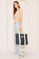 Yaga Large Tote Bag - Lacivert - 2