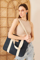 Yaga Large Tote Bag - Lacivert - 5