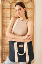 Yaga Large Tote Bag - Lacivert - 8