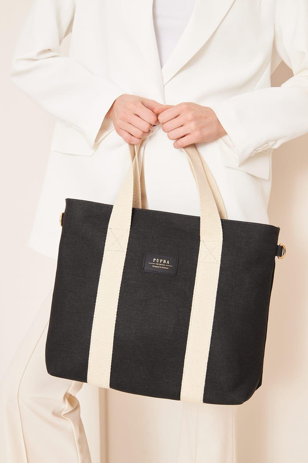 Yaga Large Tote Bag - Siyah - 0