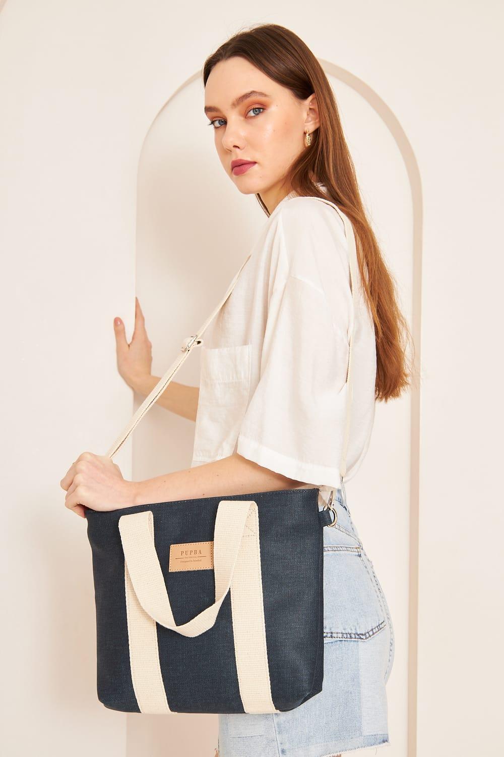 Yaga Tote Bag - Lacivert - 6