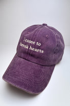 I Came To Break Hearts Cap - 1