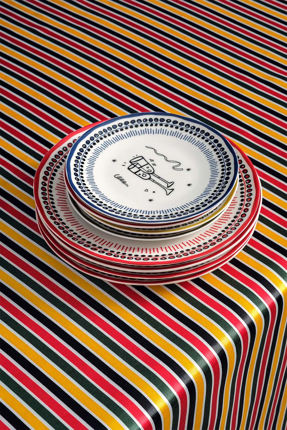 Holiday Collection Porselen Tatlı Tabağı / Mavi - 1