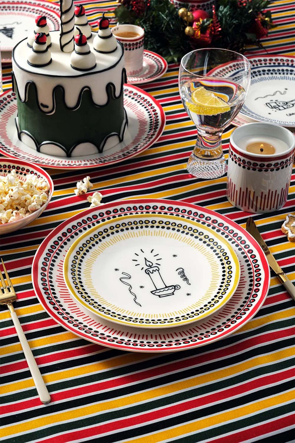 Holiday Collection Porselen Tatlı Tabağı / Sarı - 1